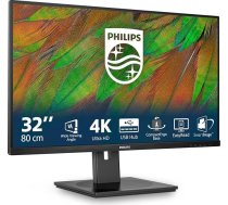 Philips 32B1N3800-32 collu UHD monitors, regulējams augstums, skaļrunis (3840 x 2160, 60 Hz, HDMI, DisplayPort, USB koncentrators), melns