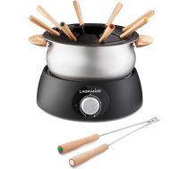 LAGRANGE, elektriskā Fondue ierīce 8 personām, 1,5 l, ražota Francijā, visiem Fondue veidiem, regulējams termostats, koka rokturi, 900 W, 349015