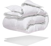 SLEEP COMFY īpaši mīksta pūku sega, elpojoša un mazgājama, 135 x 200 cm, visu gadu lietojama sega ar 15 % pūkām un 85 % spalvām, ar Oeko-Tex sertifikātu