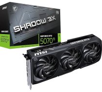 MSI GeForce RTX 5070 Ti 16G Shadow 3X OC - 16GB GDDR7 (28Gbps/256-bit), PCIe 5, Boost: 2482MHz, HDMI 2.1b, DisplayPort 2.1b