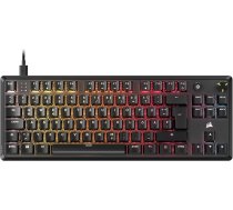 Corsair K70 CORE TKL RGB mehāniskā spēļu tastatūra bez taustiņiem - iepriekš eļļoti MLX Red v2 lineārie slēdži - SOCD - divslāņu skaņas slāpēšana - ABS taustiņi - QWERTZ DE - melna