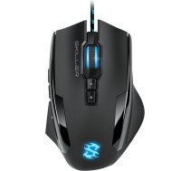 Sharkoon Skiller SGM1 spēļu pele ar makro pogām (10800 DPI, RGB apgaismojums, 12 pogas, svara regulēšanas sistēma un programmatūra) melna