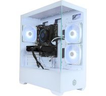 CYBERPOWERPC Wyvern Gaming PC - AMD Ryzen 7 5700X, Nvidia RTX 5060 8GB, 16GB RAM, 1TB NVMe SSD, 650W 80+ PSU, Wi-Fi, Windows 11, Prism Panoramic RGB White