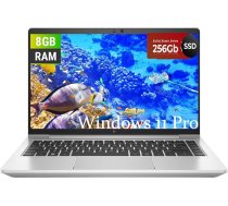 HP EliteBook 645 G9 biznesa klēpjdators, 14 collu FHD (1920 x 1080) ekrāns, AMD Ryzen 5 5675U, 8 GB RAM, 256 GB SSD, QWERTY tastatūra, izgaismota tastatūra, Windows 11 Pro (atjaunots)