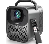 Mobilais 4K mājas kinozāles projektors ar Google TV / automātisko fokusēšanu / trapeces korekciju, WiFi Bluetooth Full HD 1080P ETOE Seal Pro 1000 ANSI projektors, mobilais tālrunis, vadība ar balsi, 200 collu displejs