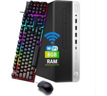 HP ProDesk 600 G3 SFF galddators, Intel Core i5-7500 3.4GHz, 8GB RAM, 256GB SSD, HDMI, ASV izkārtojums, pele, USB WiFi, Windows 11 Pro (atjaunots)