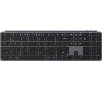 Keychron B6 Pro īpaši plāna bezvadu tastatūra ar ZMK regulēšanu, QWERTY us ansi izkārtojums, 3 režīmi Bluetooth/2,4 GHz/vads, viegla, ar 1200 stundu ilgu akumulatora darbības laiku Mac/Windows - pelēka