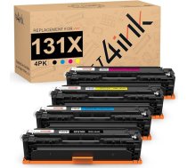 v4ink CF210X 131X atjaunotas tonera kasetnes, kas ir saderīgas ar HP 131X 131A CF210X CF211X CF211X CF213X CF212X, izmantošanai ar HP LaserJet Pro 200 MFP M276n M276n M276nw M251n M251nw (KCMY)
