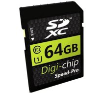 Digi Chip 64 GB SDXC 10. klases atmiņas karte Nikon Coolpix A900, B500, B700, CP A10, A100, DL24-85, DL18-50 un DL24-500 digitālajām kamerām