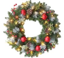 30 cm Ziemassvētku rotājumu vainags durvīm: Adventes vainags, dekoratīvais vainags, galda vainags, Ziemassvētku rotājums, durvju un galda rotājums Adventes laikam un 30 cm.