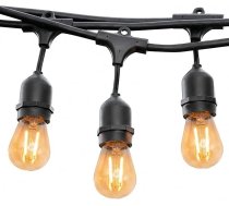 Lumisky MAFY LIGHT 60 ft āra pasaku gaismas ar 40 LED kvēlspuldzēm E27, silti balta