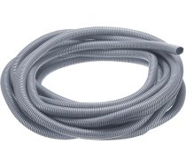 QUARKZMAN Split Cable Duct Pipe 3/4 Inch (20 mm) ID 50 ft (15 m) Cable Duct Pipe Karstumizturīga un aukstumizturīga -40 F līdz 257 F Plastmasas elastīga šļūtene kabeļu aizsardzībai elektrības kabeļiem, pelēka