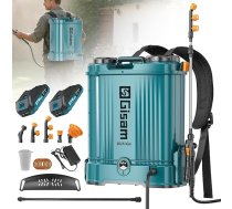 20L akumulatora spiediena smidzinātājs, 120 PSI dārza smidzinātājs ar 2 x 2000 mAh akumulatoriem, 5 sprauslām un korozijizturīgu smidzināšanas stieni, teleskopisku stieni laistīšanai, pesticīdu smidzināšanai un tīrīšanas ierīcēm