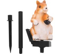 YARNOW 2 Stück LED Gartenleuchten mit Acryl Eichhörnchenform für Außen Dekorative Rasenleuchte Stimmungsvolle Beleuchtung Einfach zu Bedienen Inklusive Knopfzelle