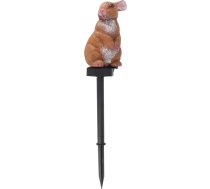 Hemobllo Solarlampe Landschaftslampe Hasenform Solarlicht aus Kunstharz LED Außenleuchte für Garten und Hof Bodenmontage 1 Stück