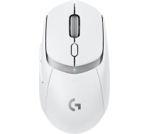 Logitech G309 viegla bezvadu spēļu pele, viegla, Lightforce hibrīda slēdzis, Hero 25K sensors, vairāk nekā 300 stundu darbības laiks ar AA bateriju, 6 programmējami taustiņi, paredzēta PC un Mac, balta
