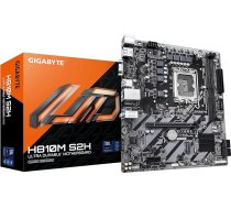 GIGABYTE H810M S2H pamatplate - Intel Core Ultra (2. sērijas) procesori, 4+1+2 fāžu VRM, līdz 6400 MHz DDR5, 1xPCIe 4.0 M.2, 1GbE LAN, USB 3.2 Gen 1