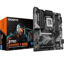 GIGABYTE B760 Gaming X GEN5 pamatplate - atbalsta 14. paaudzes Intel Core procesorus, 8+1+1+1 fāzes VRM, līdz 5600 MHz DDR5, 3x PCIe 4.0 M.2, 2.5GbE LAN, USB 3.2 Gen 2