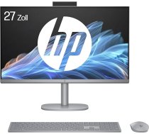 HP OmniStudio X 27-cs0253ng All-in-One AI dators, 27 collu Anti-Glare FHD displejs, Intel Core Ultra 5 125H, 16 GB DDR5-SDRAM, 512 GB SSD, Intel Arc Graphics, Windows 11 Home, QWERTZ tastatūra, sudraba krāsā