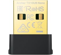 TP-Link Archer TX10UB Nano WLAN adapteris datoram, Wi-Fi 6 AX900 Dual Band WLAN Stick, Bluetooth 5.3, Nano izmērs, WPA3, MU-MIMO, saderīgs tikai ar Windows 11/10