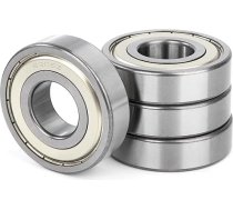 6306ZZ Lodīšu gultņi 30 x 72 x 19 mm, hromēta tērauda un iepriekš ieeļļoti lodīšu gultņi, 6306Z, dubultā metāla blīvējums ar blīvējuma vairogiem DIY, skeitbordiem, virpām, dzinējiem, 4 gab. iepakojumā