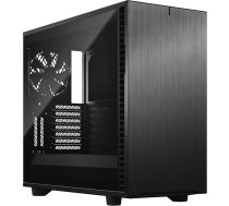 Fractal Design Define 7 Black - Tumši tonēts rūdīts - matēts alumīnija/tērauds - E-ATX - klusa moduļu stikla logu vidējā torņa datora korpuss