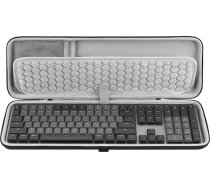 GEEKRIA klaviatЕ«ras futrДЃlis, kas saderД«gs ar Logitech MX Mechanical Wireless / MK955 / Signature Slim K950 / G413 SE cieta apvalka ceДјojuma somu (tumЕЎi pelД“ks)