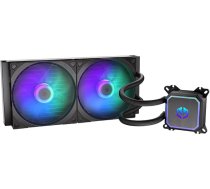 ENDORFY Navis F280 ARGB - AIO CPU ūdens dzesētājs, 280 mm radiators, PWM sūknis, 2x Fluctus 140 PWM ARGB ventilatori, Intel LGA 1700/1200/115x un AMD AM5/AM4