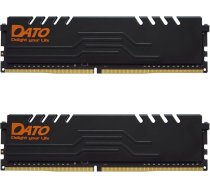 DATO 32GB RAM (16GBx2), DDR4 3200MHz ar radiatoru, PC4-25600 CL16 1.35V 288-Pin Non-ECC UDIMM, galddatora atmiņas modulis spēlēm, Extreme Black
