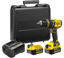 Stanley FatMax V20 akumulatora āmururbis SFMCD721D2K (18 V, bezsuku motors, maks. Griezes moments 80 Nm, 2 ātrumu metāla zobrats, LED gaisma, komplektā ietilpst 2 x akumulatori 4,0 Ah, lādētājs un futrālis)