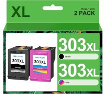 303 XL 303XL multipakete atkārtoti atjaunotas printeru kasetnes, kas ir saderīgas ar HP 303 printeru kasetnēm HP Envy 7830 printeru kasetnēm HP Envy Photo 6232 6230 6220 7130 7134 6234 (2 iepakojumi)