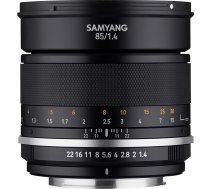 Samyang MF 85mm F1.4 MK2 priekš Nikon F AE - Portretu objektīvs ar manuālu fokusēšanu pilnkadra un APS-C objektīviem ar fiksētu fokusa attālumu, 2. paaudzes, piemērots Nikon D750, D5600, D3400, D500, D7500, D850, D780