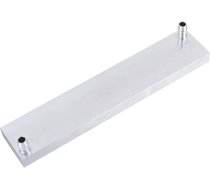 ASHATA alumīnija ūdens dzesēšanas bloks, PC ūdens dzesēšanas bloks, ūdens dzesētājs, CPU dzesēšanas bloks, 40 x 12 x 200 mm, CPU dzesētāja bloks, 0,5 mm biezs, datoram, ūdens dzesēšana, sudraba krāsā