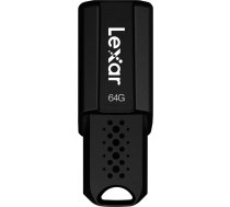 Lexar JumpDrive S80 USB 3.1 USB zibatmiņas diskdziņš 64 GB, lasīšanas ātrums līdz 150 MB/s, zibatmiņas diskdziņš datoram, ārējai datu, foto un video uzglabāšanai (LJDS080064G-BNBAG), melns