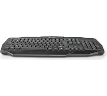 Vadu spēļu tastatūra - USB 2.0 - Folijas taustiņi - LED - ASV starptautiskā - ASV izkārtojums - Barošanas avots caur USB - Barošanas kabeļa garums: 1,50 m - Spēļu režīma