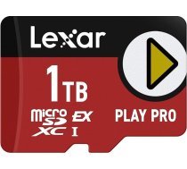 Lexar 1TB Play PRO microSDXC Express karte UHS-I C10 U3 V30 A2 Full HD 4K video līdz 900MB/s lasīšanai Nintendo Switch 2, ASUS ROG Ally, Steam Deck, spēļu ierīcēm (LMSXPS0001T-BNNNU)