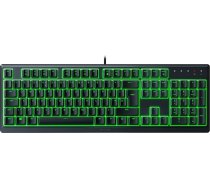 Razer Ornata V3 X - plakanā membrānas tastatūra ar Chroma RGB (klusi membrānas slēdži, ergonomisks plaukstas locītavas balsts, pret UV starojuma pārklājums), UK izkārtojums | Black