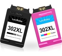 LeciRoba Printeru kasetnes 302 XL Nomaiņa priekš HP 302 XL Multipack 302 Printeru kasetnes priekš HP DeskJet 1110 2130 3630 3636 3639 OfficeJet 3830 3831 3833 4650 5220 5230 5264 Envy 4510 4520 4521 4525 4528