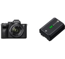 Sony Alpha 7 IV bezspoguļa pilna kadra kamera ekspertiem, ieskaitot SEL2870 (33 MP, fokusēšana reālā laikā, 10 kadru sekundē, 4K 60p video, skārienjūtīgais ekrāns) + FZ100