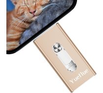 USB zibatmiņas karte 128 GB, 3 in 1 USB zibatmiņas karte iPhone ārējā atmiņā, lai saglabātu vairāk fotoattēlu un video. Atmiņas karte i0S/OTG Android/PC, nav nepieciešams lejupielādēt lietotnes