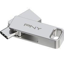 PNY 128GB DUO LINK USB 3.2 Typ-C Dual Flash Drive für Android-Geräte und Computer - Ārējā mobilā zibatmiņas ierīce fotoattēliem, video un citiem materiāliem - 200MB/s