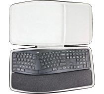 co2CREA Cietais ceļojuma aizsargvāciņš Logitech Ergo K860 bezvadu ergonomiskajai tastatūrai (tikai soma, bez tastatūras)