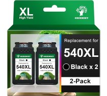 GREENSKY Druckerpatronen 540 Kompatibel für Canon Druckerpatronen 540 XL PG 540 für Canon 540XL für Canon Pixma TS5150 TS5151 MG3650S MG3650 MG3650 MG3600 MG4200 MG4250 MX475 Drucker (540XL Schwarz 2 Pack)