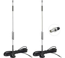 Bingfu 4G LTE TS9 antena 7dBi Magnētiskā bāzes antena, 2 gabaliņi, saderīga ar T-Mobile Vodafone E-Plus O2 Mobile Huawei MiFi Hotspot maršrutētāju USB modems Jetpack AirCard AC785 AC790 AC810 MR1100