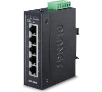 Planet IP30 Compact size 5-Port 10/100TX Fast Ethernet Switch, ISW-500T (10/100TX Fast Ethernet komutators (-40~75 grādi C))
