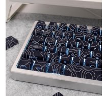 131 taustiņu PBT krāsvielu apakšklaviatūras taustiņu vāciņu komplekts Cherry Profile Black Topographic Keycap Set Fit for 61/64/87/87/104/108 Cherry Mx Switches Mechanical Keyboard