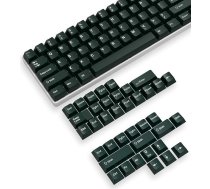 PBT taustiņu vāciņi 142 taustiņi, Cherry Profile Double-Shot taustiņu komplekts spēļu klaviatūrai, ANSI izkārtojums (ASV), Cherry Gateron Kailh MX Switch mehāniskās tastatūras, džungļu zaļš