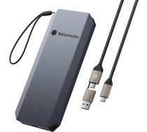 Yottamaster 1TB ārējais SSD, līdz 460MB/s pārnēsājams SSD 2-in-1 USB-C/A kabelis un nēsāšanas siksna, saderīgs ar iPhone 16 Pro Max/telefonu/telefonu/galdu/neimamo datoru