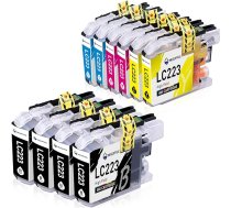LC223 tintes multipakete, kas saderīga ar Brother LC 223 printera kasetni DCP J4120DW MFC J4620DW MFC J680DW DCP J5625DW MFC J5320DW MFC J4625DW J4420DW J480DW J5720DW DCP J562DW Tinte (10