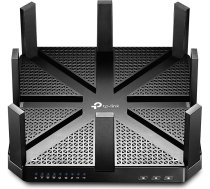 TP-Link Archer C5400 AC5400 Triband Gigabit WLAN maršrutētājs 2x 2167Mbit/s 5GHz 1000Mbit/s 2.4GHz, 4 gigabitu LAN pieslēgvietas, 1 USB 2.0, 1 USB 3.0, MU-MIMO, drukāšanas/mediju/FTP/VPN serveris, lietotņu vadība, melns